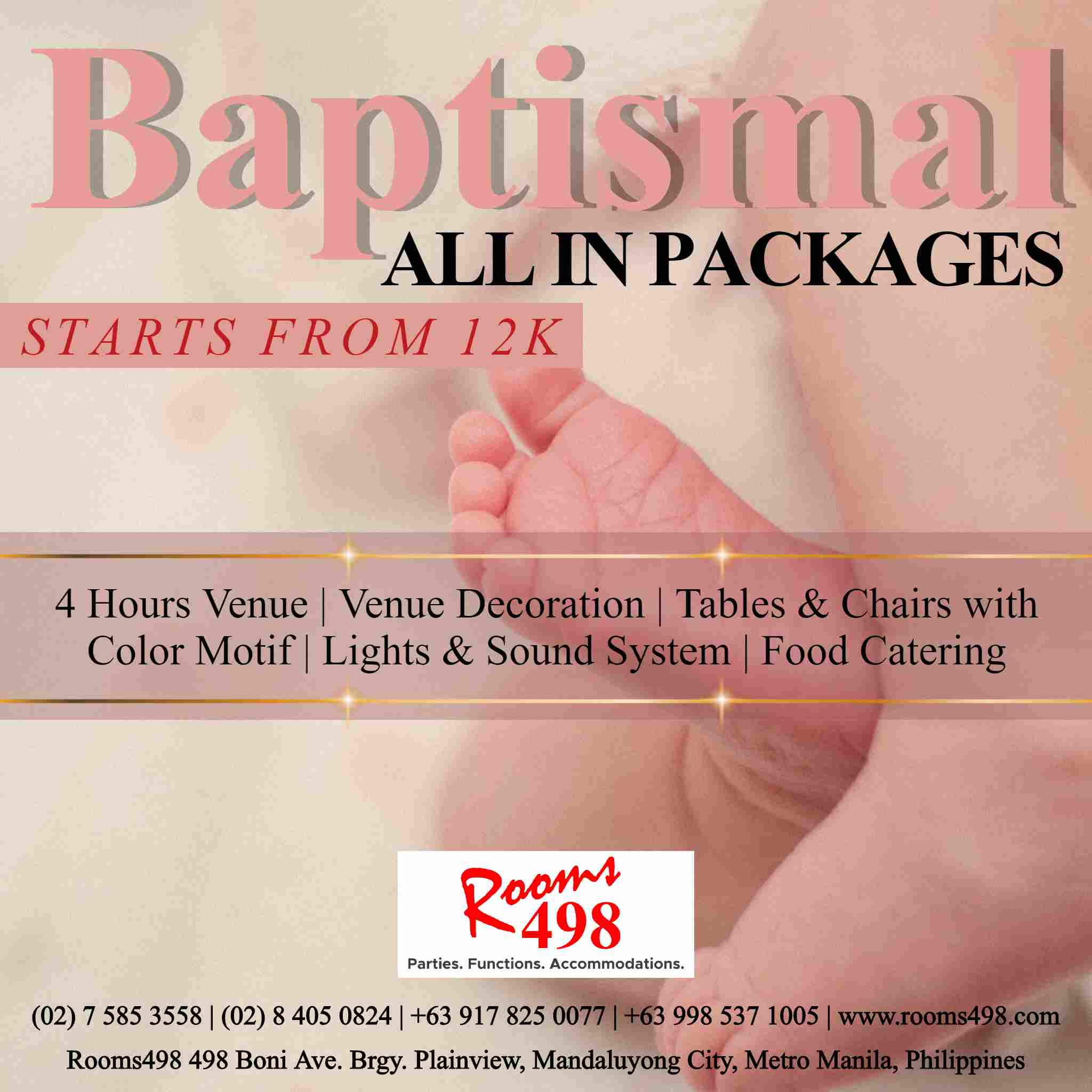 Baptismal / First Birthday AllIn Packages Affordable & Complete!